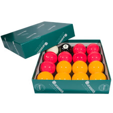 Aramith premium 2 inches red and yellow balls.