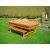 evergreen classic outdoor pool table with benches