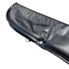 The Suzo case for two piece cue close up.