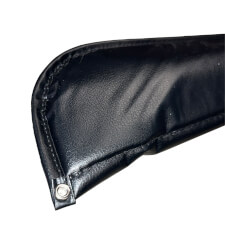 The Suzo case for two piece cue close up.