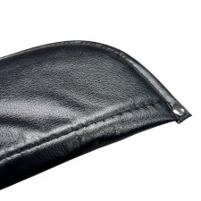 The Suzo case for two piece cue close up.