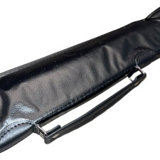 The Suzo case for two piece cue strap.