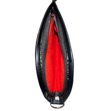 The Suzo case for two piece cue zip.