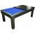 The Florence in black with a blue cloth