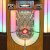 The Rock-Ola Bubbler walnut Jukebox Frame.