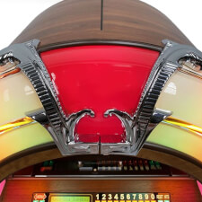 The Rock-Ola Bubbler walnut Jukebox Top.
