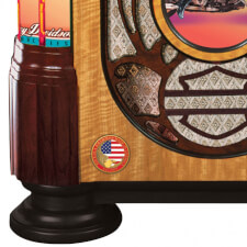 Rock-Ola Harley Davidson American Beauties CD Jukebox Foot