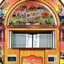 Rock-Ola Harley Davidson American Beauties CD Jukebox Music Front Top