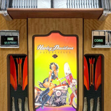 Rock-Ola Harley Davidson American Beauties CD Jukebox Music Center Frame