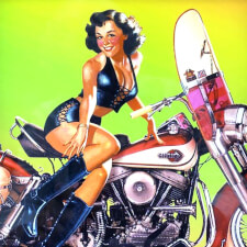 Rock-Ola Harley Davidson American Beauties CD Jukebox Art Work