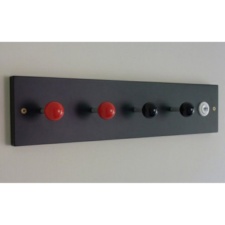 Arcade Coat Hook in Black and Red