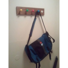Arcade Coat Hook with Bag