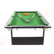 Deluxe Foldaway pool table with green cloth