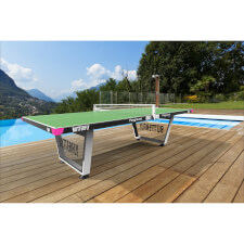 The Butterfly Playground Outdoor Table Tennis Table, with a Green Finish