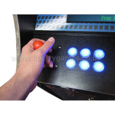 The joystick on the Cosmic 80s arcade