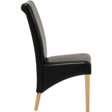Liberty Dining Chair - Black Leather