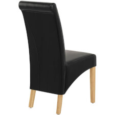 Liberty Dining Chair - Black Leather