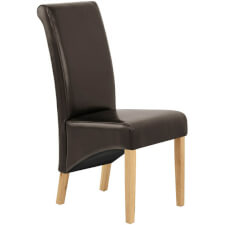Liberty Dining Chair - Brown Leather