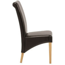 Liberty Dining Chair - Brown Leather