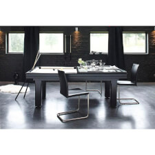 Broadway Ebony with Custom Cream Cloth