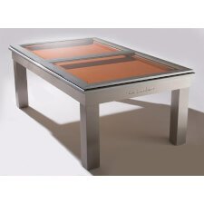 Lambert with Clear Glass Top