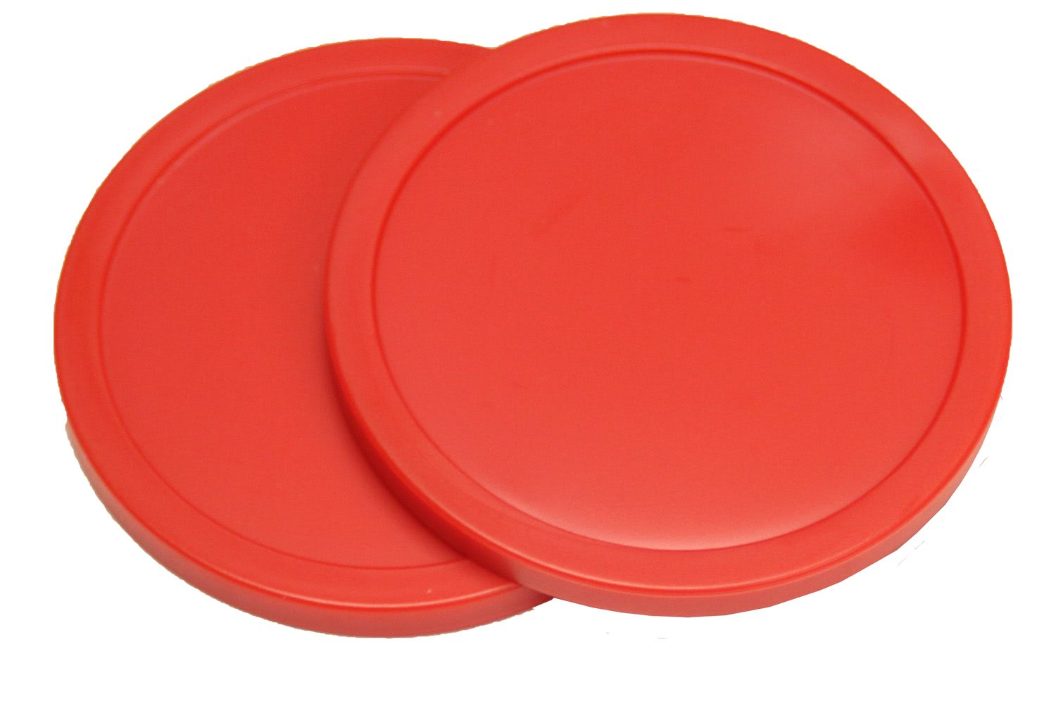 10 Dischi Per Air Hockey Da Tavolo 50mm - Rossi: Mini Puck In Plastica Per Giochi Da Tavolo Per Bambini, Ricambi Per Tavolino Giocattolo