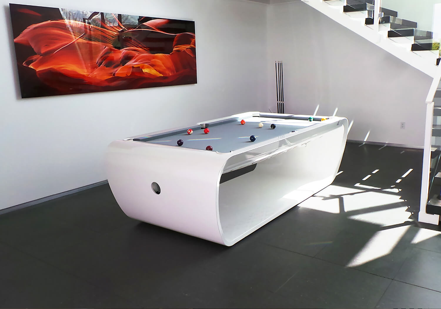 DESIGN Glass pool table By Billards Toulet