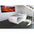 Toulet Blacklight pool table in white.