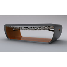 Blacklight - Dual Tone finish with Grey exterior and Orange interior