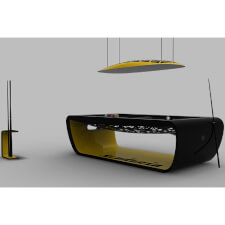 Toulet Blacklight - Black and Yellow Finish with Black Cloth