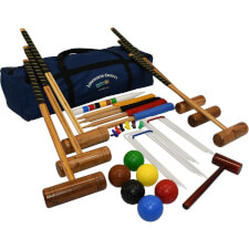 The Garden Games Longworth 6 Players Croquet Full Set Display.