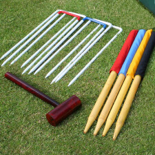 The Garden Games Longworth 4 Players Croquet Pieces.