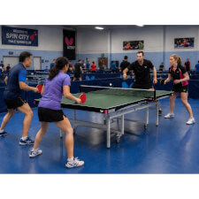 The Butterfly Space Saver Rollaway Table Tennis