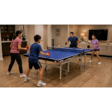 The Butterfly Space Saver Rollaway Table Tennis