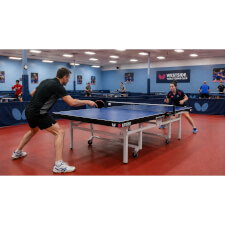 The Butterfly Space Saver Rollaway Table Tennis