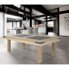 The Carreira with Oak & Slate dining top.