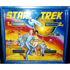 Star Trek Bally Backglass