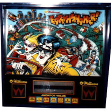 Earthshaker Pinball Backglass