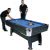 The Pro American pool table with blue cloth in play