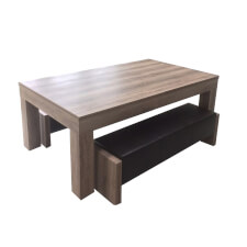 The Duo Milano Rustic Oak Pool Table.