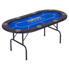 The Tekscore folding poker table.