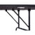 The locking struts on the Tekscore folding poker table.
