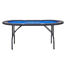 The Tekscore folding poker table.