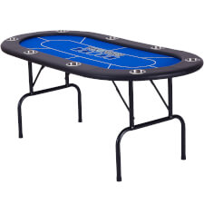 The Tekscore folding poker table.