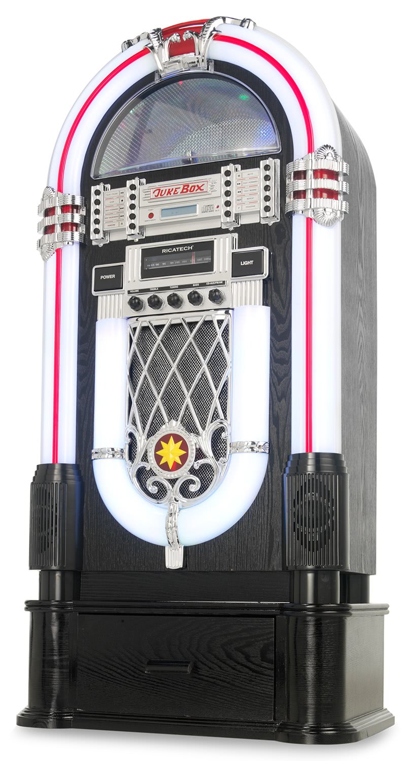 Black/Dark Colour Juke box Plinth is Compatible with RR2000 and RR3000 Ricatech Jukebox Models Ricatech Wooden Jukebox Stand 