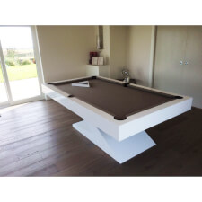 Zen pool table in white 