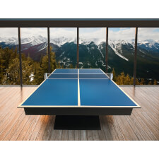The Zen Slate Bed Pool Table With The Tennis Top.