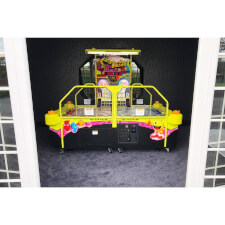A Pac-Man Smash reconditioned air hockey table.