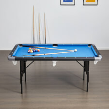The Tekscore Folding pool table.