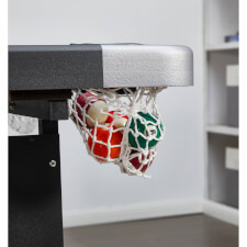 The catch nets under the pockets.